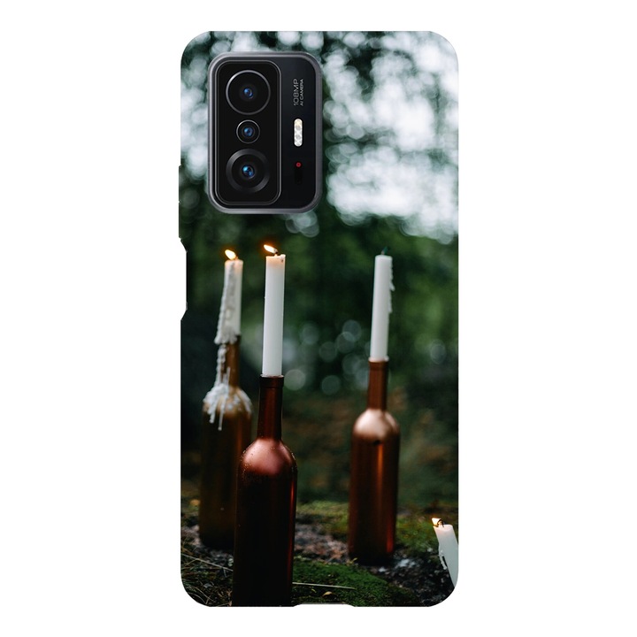 Husa telefon compatibila cu Xiaomi Redmi Note 14 Pro Plus, Viceversa, model Forest candles, Silicon, TPU