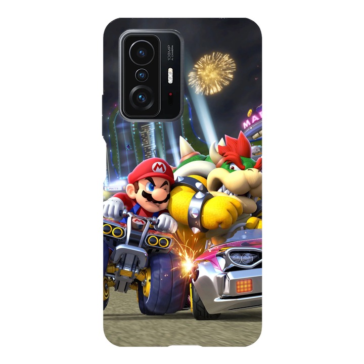 Husa telefon compatibila cu Xiaomi Redmi Note 14 Pro Plus, Viceversa, model Mario Kart Battle Bowser, Silicon, TPU