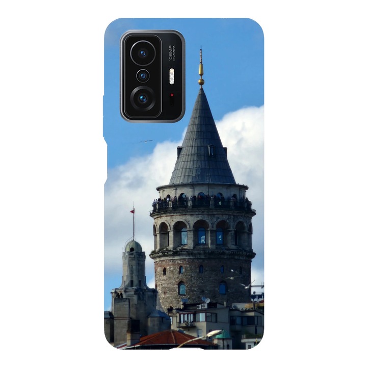 Калъф за телефон, съвместим с Xiaomi Redmi Note 14, Viceversa, модел Galata Tower, силикон, TPU