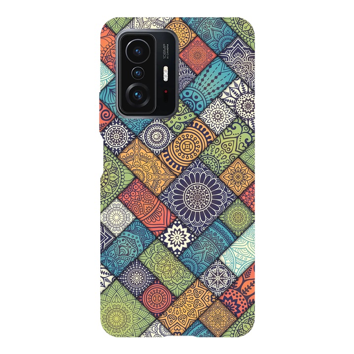 Husa telefon compatibila cu Xiaomi Redmi Note 14 Pro Plus, Viceversa, model Mandala Tiles, Silicon, TPU