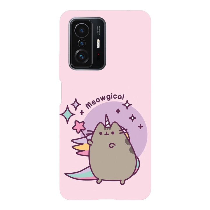 Husa telefon compatibila cu Xiaomi Redmi Note 14 Pro Plus, Viceversa, model Meowgical Pusheen, Silicon, TPU