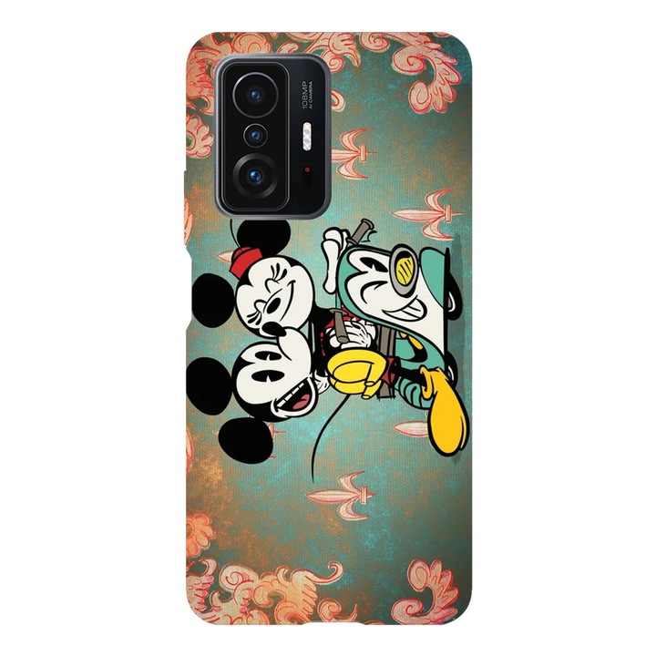 Husa telefon compatibila cu Xiaomi Redmi Note 14 Pro Plus, Viceversa, model Mickey and Minnie retro cartoon, Silicon, TPU