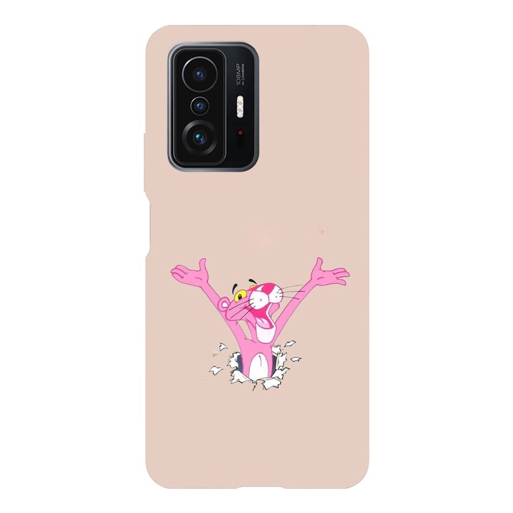 Husa telefon compatibila cu Xiaomi Redmi Note 14 Pro Plus, Viceversa, model Hello from Pink Panther, Silicon, TPU