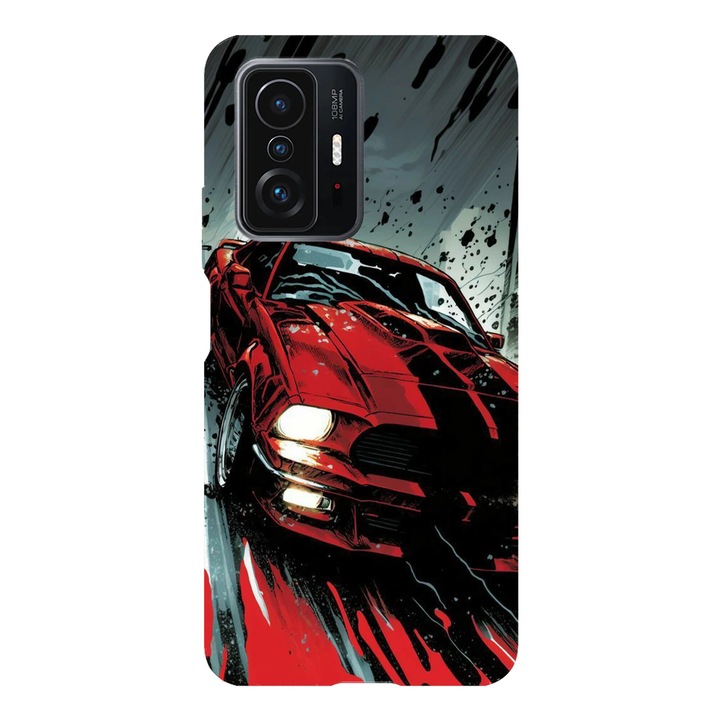 Husa telefon compatibila cu Xiaomi Redmi Note 14 Pro, Viceversa, model Mustle Car Artwork, Silicon, TPU