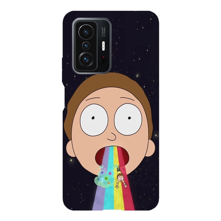 Husa telefon compatibila cu Xiaomi Redmi Note 14 Pro Plus, Viceversa, model Moonmen Morty, Silicon, TPU