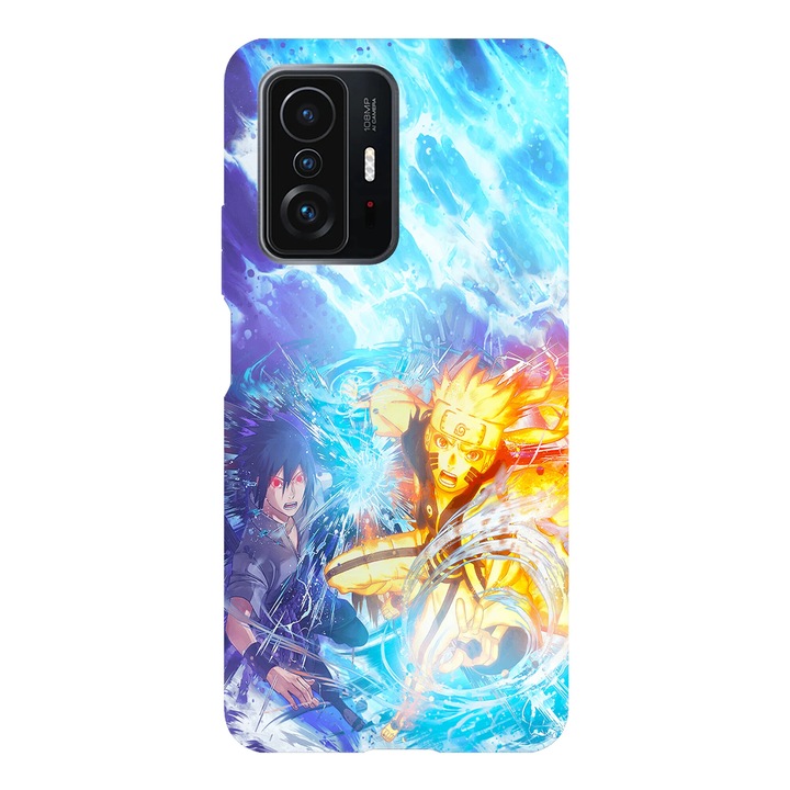 Husa telefon compatibila cu Xiaomi Redmi Note 14 Pro, Viceversa, model Naruto and Sasuke Team Fight, Silicon, TPU