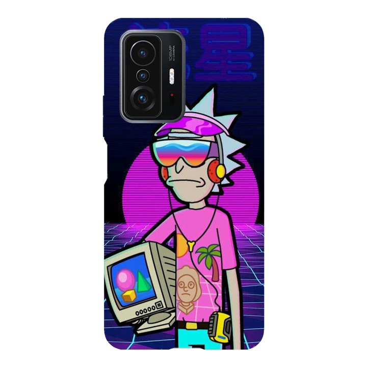 Husa telefon compatibila cu Xiaomi Redmi Note 14 Pro, Viceversa, model Neon Cool Rick, Silicon, TPU