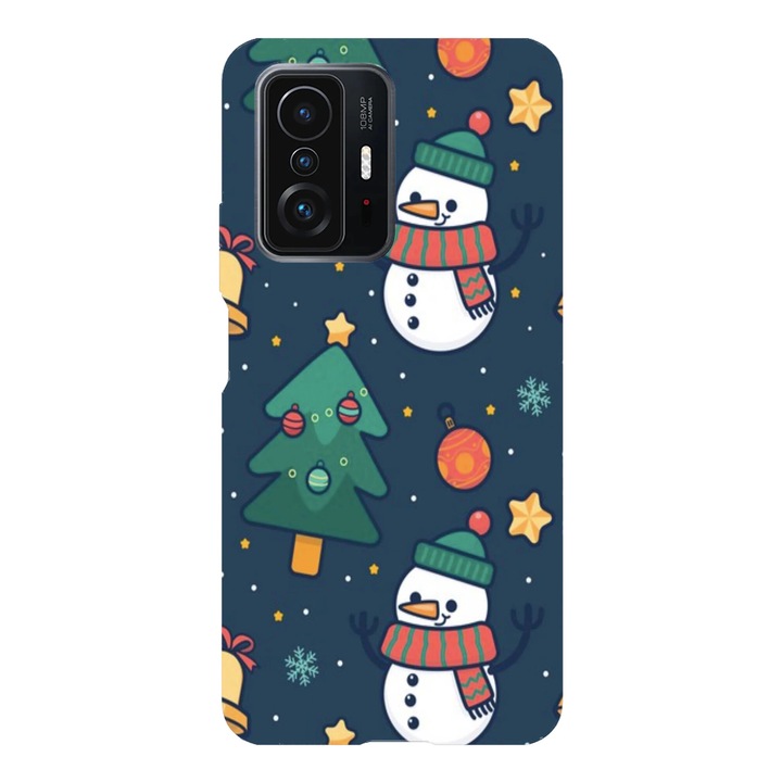 Husa telefon compatibila cu Xiaomi Redmi Note 14 Pro Plus, Viceversa, model Kawaii snowman, Silicon, TPU