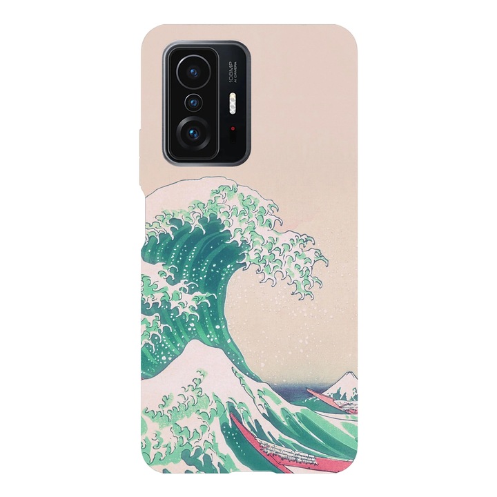 Husa telefon compatibila cu Xiaomi Redmi Note 14 Pro Plus, Viceversa, model Kanagawa wave, Silicon, TPU