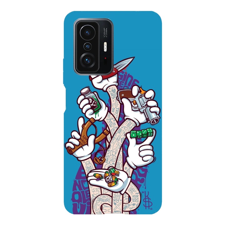 Husa telefon compatibila cu Xiaomi Redmi Note 14 Pro Plus, Viceversa, model Pick your weapon, Silicon, TPU