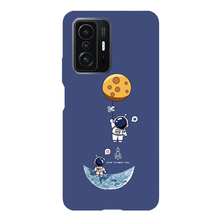 Husa telefon compatibila cu Xiaomi Redmi Note 14 Pro Plus, Viceversa, model Nice to meet you Space Traveler, Silicon, TPU