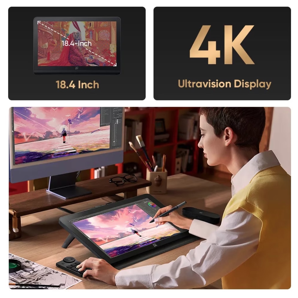 Tableta grafica, XP-PEN, Artist 19 Pro Gen 2 4K, 16K X3 Pro Pen
