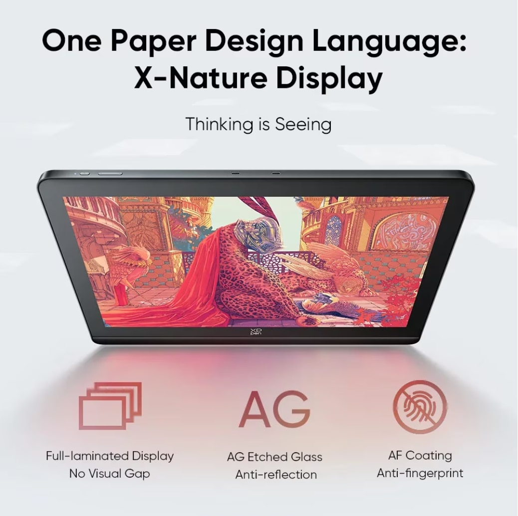Tableta grafica, XP-PEN, Artist 19 Pro Gen 2 4K, 16K X3 Pro Pen, 99.8% ...