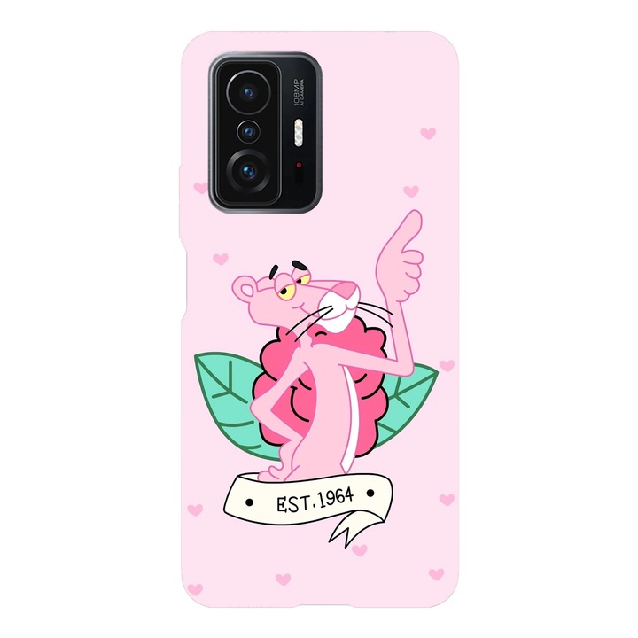 Husa telefon compatibila cu Xiaomi Redmi Note 14 Pro Plus, Viceversa, model Pink Panther EST 1964, Silicon, TPU
