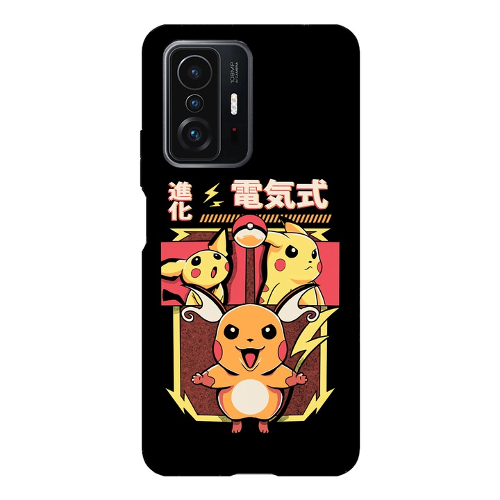 Husa telefon compatibila cu Xiaomi Redmi Note 14 Pro Plus, Viceversa, model Pikachiu evolution, Silicon, TPU