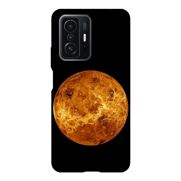 Husa telefon compatibila cu Xiaomi Redmi Note 14 Pro, Viceversa, model Orange Moon, Silicon, TPU