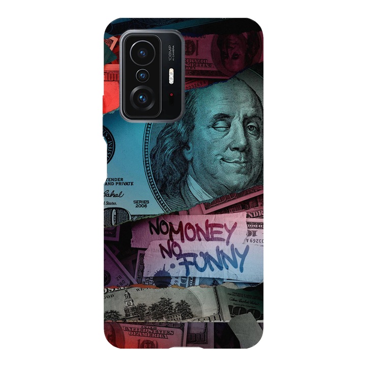 Husa telefon compatibila cu Xiaomi Redmi Note 14 Pro Plus, Viceversa, model No money no funny, Silicon, TPU