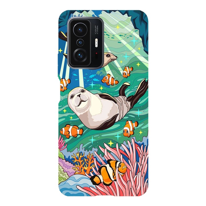 Husa telefon compatibila cu Xiaomi Redmi Note 14 Pro Plus, Viceversa, model Planet ocean, Silicon, TPU