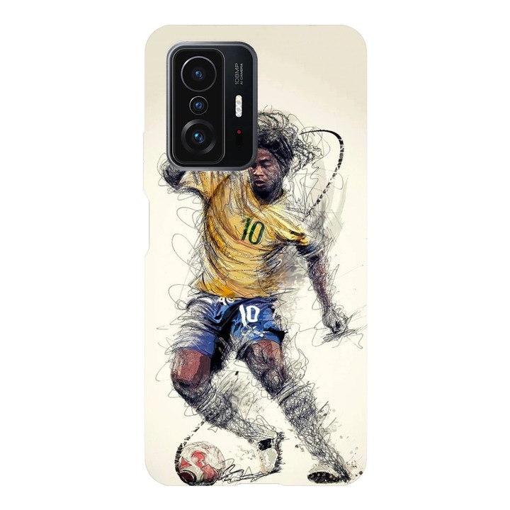 Husa telefon compatibila cu Xiaomi Redmi Note 14, Viceversa, model Ronaldinho, Silicon, TPU
