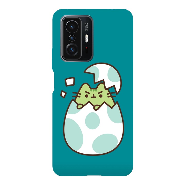 Husa telefon compatibila cu Xiaomi Redmi Note 14 Pro Plus, Viceversa, model Pusheen Egg, Silicon, TPU