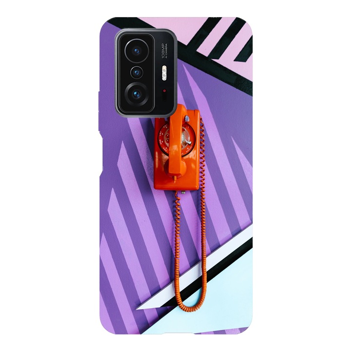 Husa telefon compatibila cu Xiaomi Redmi Note 14 Pro Plus, Viceversa, model Retro red phone, Silicon, TPU