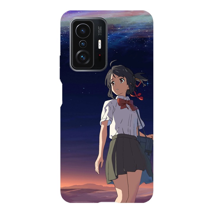 Husa telefon compatibila cu Xiaomi Redmi Note 14, Viceversa, model Mitsuha Miyamizu Your Name, Silicon, TPU