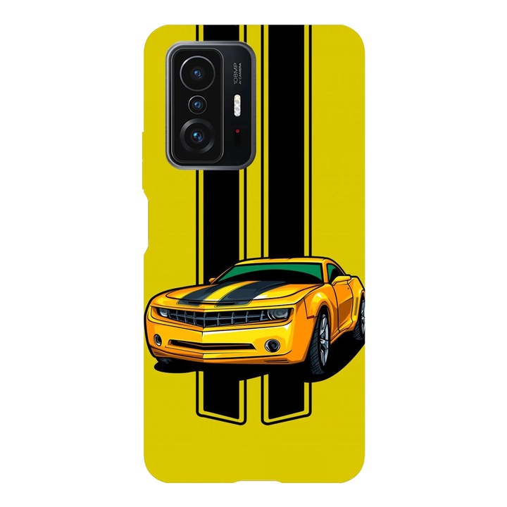 Husa telefon compatibila cu Xiaomi Redmi Note 14 Pro Plus, Viceversa, model Retro Chevrolet Camaro, Silicon, TPU