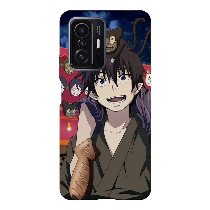 Husa telefon compatibila cu Xiaomi Redmi Note 14 Pro, Viceversa, model Rin and Kuro Blue Exorcist, Silicon, TPU