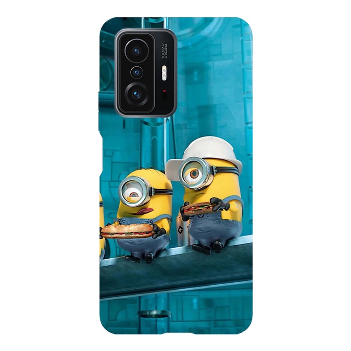 Husa telefon compatibila cu Xiaomi Redmi Note 14 Pro Plus, Viceversa, model Minnions lunch break, Silicon, TPU