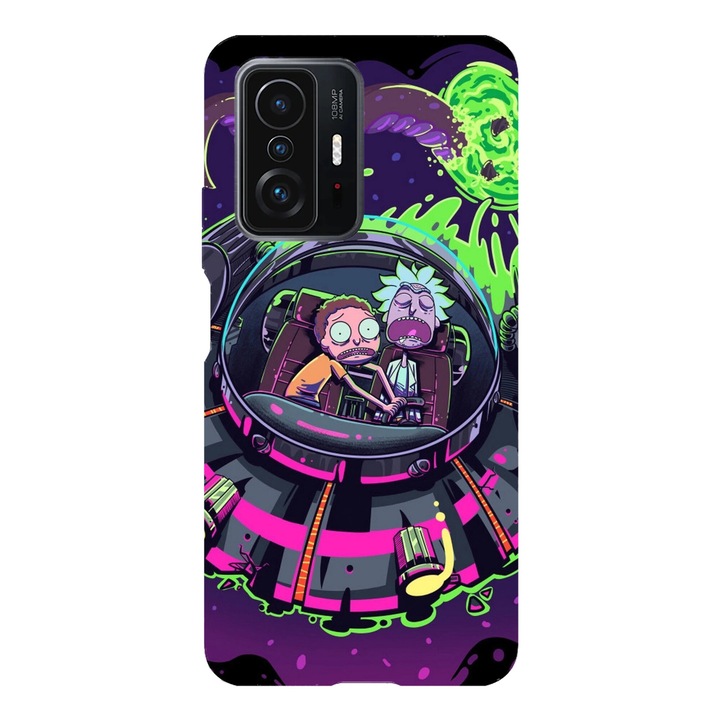 Husa telefon compatibila cu Xiaomi Redmi Note 14 Pro, Viceversa, model Rick and Morty crashing, Silicon, TPU