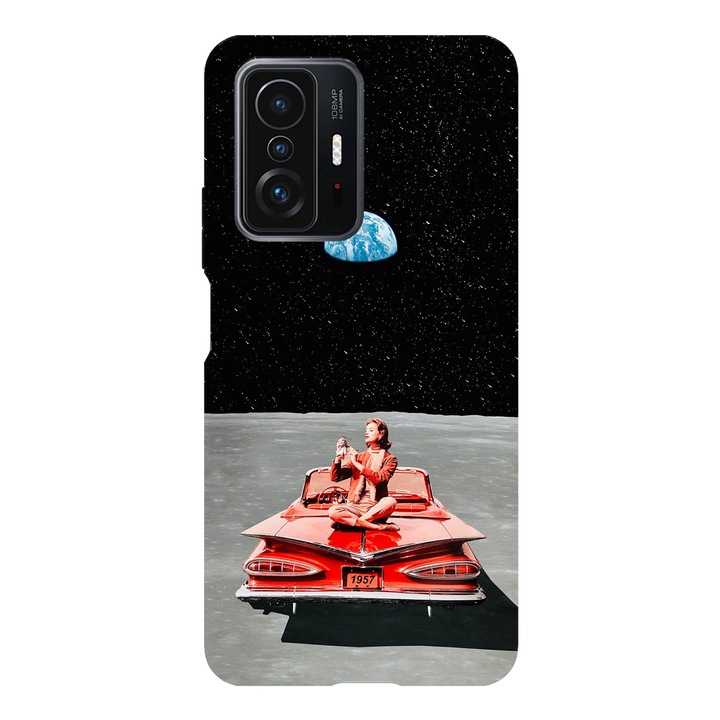 Husa telefon compatibila cu Xiaomi Redmi Note 14 Pro Plus, Viceversa, model Retromania moon, Silicon, TPU