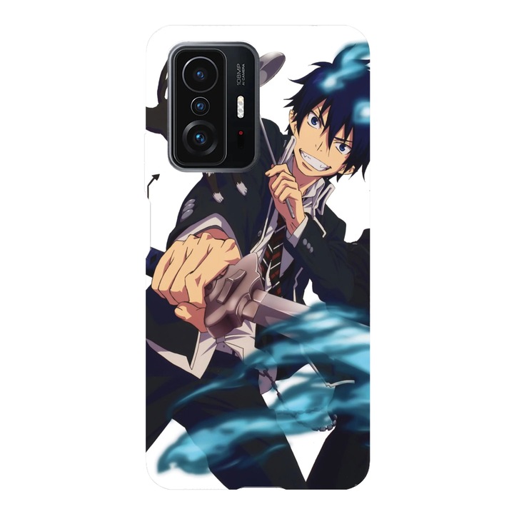 Husa telefon compatibila cu Xiaomi Redmi Note 14 Pro, Viceversa, model Rin Okumura Blue Exorcist, Silicon, TPU