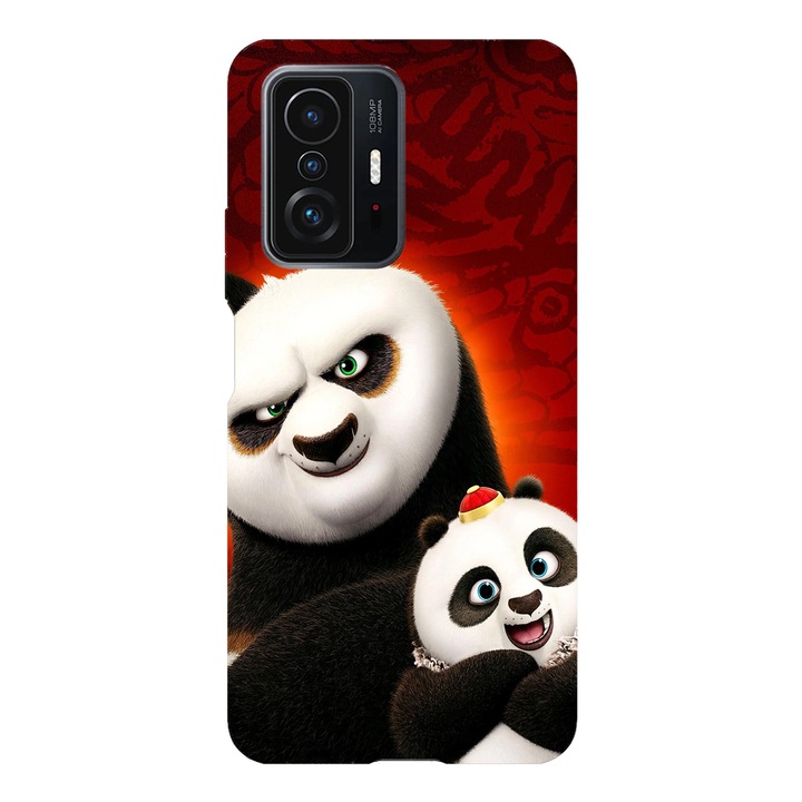 Husa telefon compatibila cu Xiaomi Redmi Note 14 Pro Plus, Viceversa, model Po and Bao Kung Fu Panda, Silicon, TPU