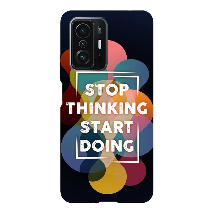 Husa telefon compatibila cu Xiaomi Redmi Note 14 Pro Plus, Viceversa, model Stop thinking start doing, Silicon, TPU