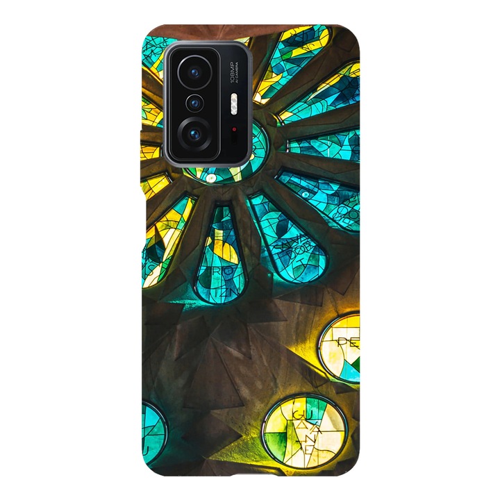 Husa telefon compatibila cu Xiaomi Redmi Note 14 Pro, Viceversa, model Stained Glass, Silicon, TPU