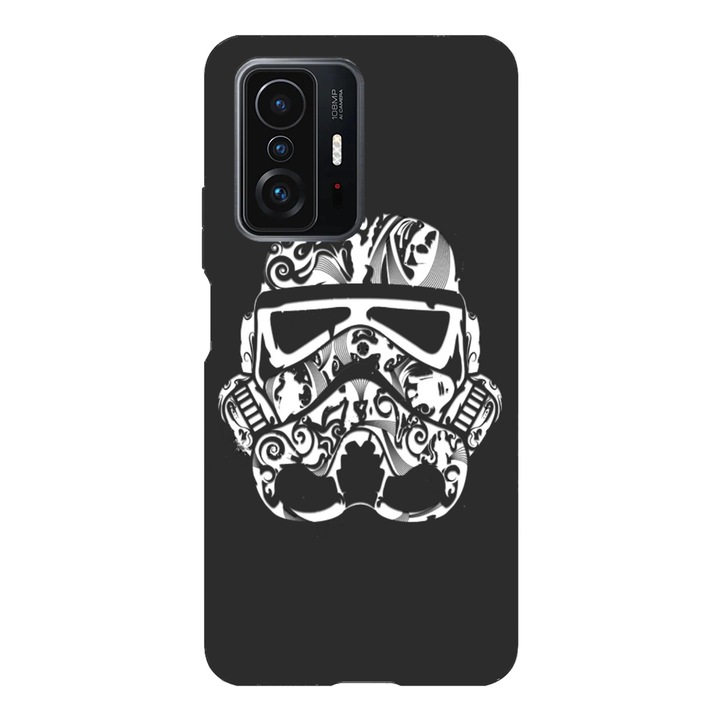 Husa telefon compatibila cu Xiaomi Redmi Note 14 Pro Plus, Viceversa, model Stormtrooper face tatoo, Silicon, TPU