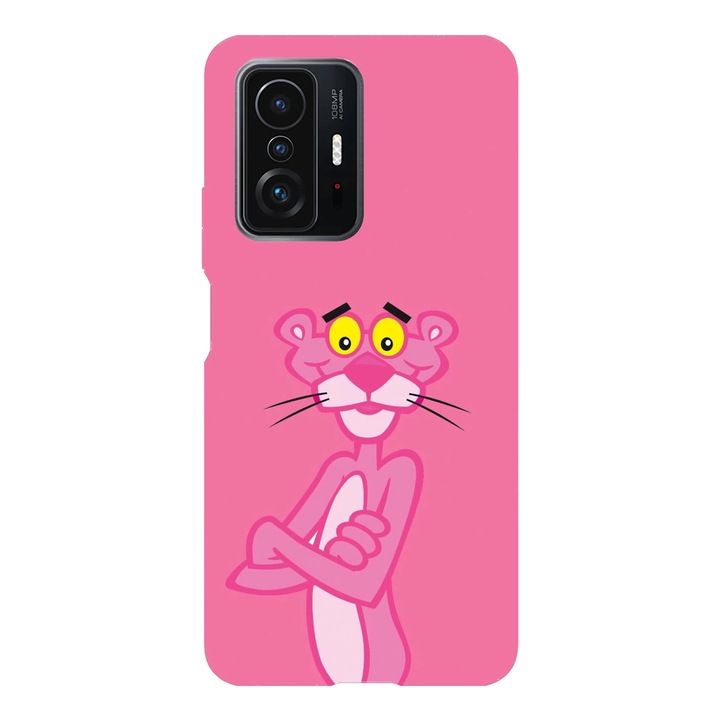 Husa telefon compatibila cu Xiaomi Redmi Note 14 Pro Plus, Viceversa, model Sweety Pink Panther, Silicon, TPU