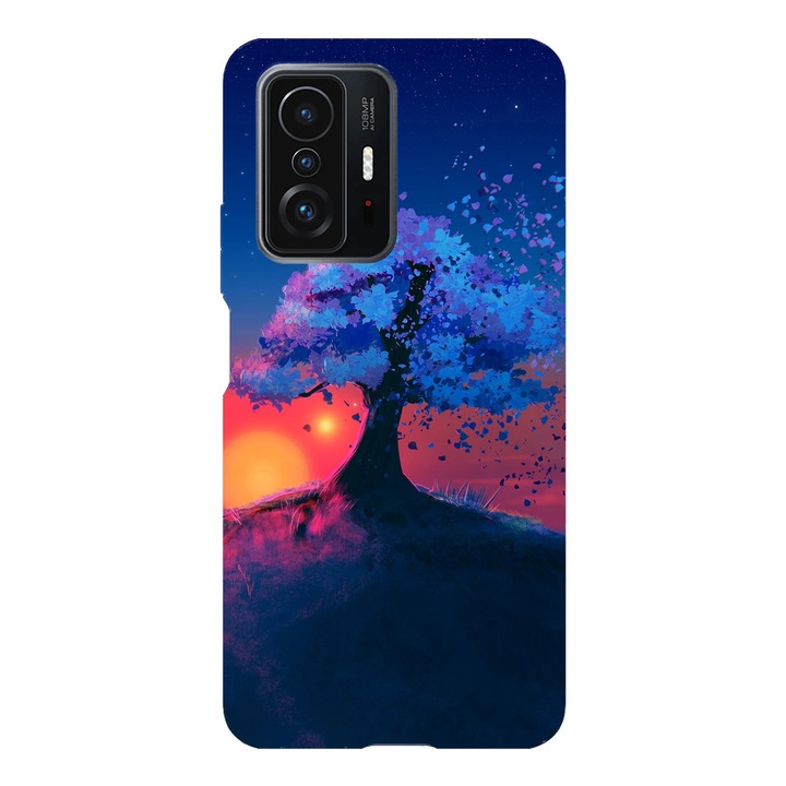 Husa telefon compatibila cu Xiaomi Redmi Note 14 Pro Plus, Viceversa, model Sundown fantasy tree, Silicon, TPU