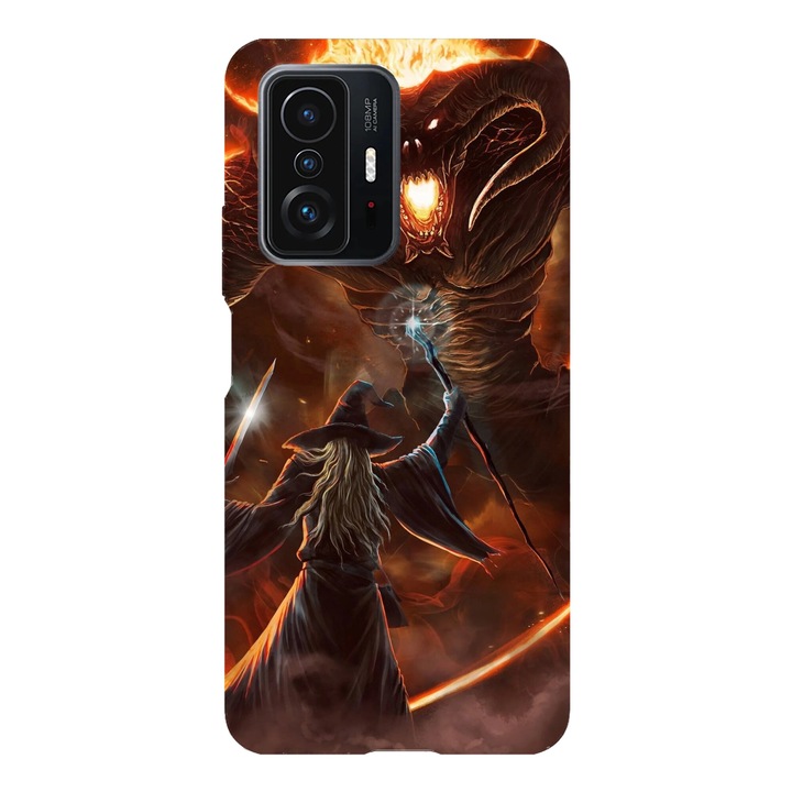 Husa telefon compatibila cu Xiaomi Redmi Note 14 Pro Plus, Viceversa, model The Balrog Fight The lord of the rings, Silicon, TPU