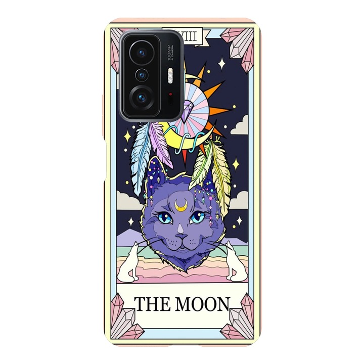 Husa telefon compatibila cu Xiaomi Redmi Note 14 Pro Plus, Viceversa, model The moon cat, Silicon, TPU