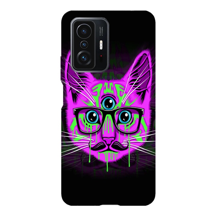 Husa telefon compatibila cu Xiaomi Redmi Note 14 Pro Plus, Viceversa, model Tripping cat, Silicon, TPU