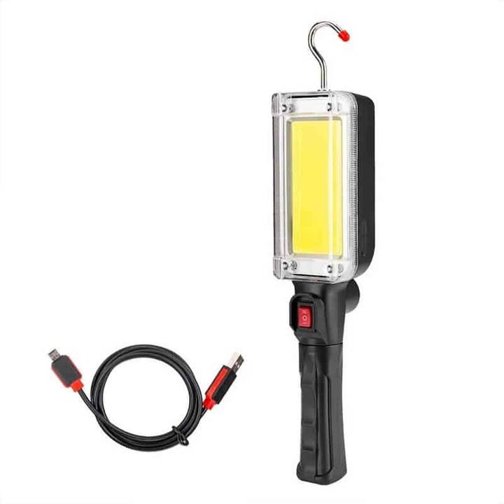 Lampa de lucru COB, cu acumulator, 10W, 6500k