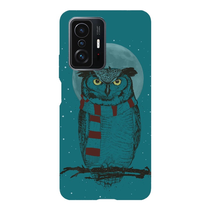 Husa telefon compatibila cu Xiaomi Redmi Note 14, Viceversa, model Winter Owl, Silicon, TPU