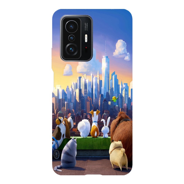 Husa telefon compatibila cu Xiaomi Redmi Note 14 Pro Plus, Viceversa, model The secret life of pets city view, Silicon, TPU