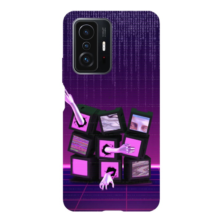 Калъф за телефон, съвместим с Xiaomi Redmi Note 14 Pro Plus, Обратно, Капан в симулационен модел, Силикон, TPU