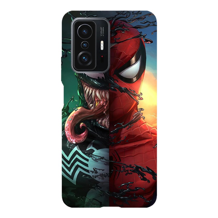 Husa telefon compatibila cu Xiaomi Redmi Note 14 Pro Plus, Viceversa, model Venom x Spiderman, Silicon, TPU