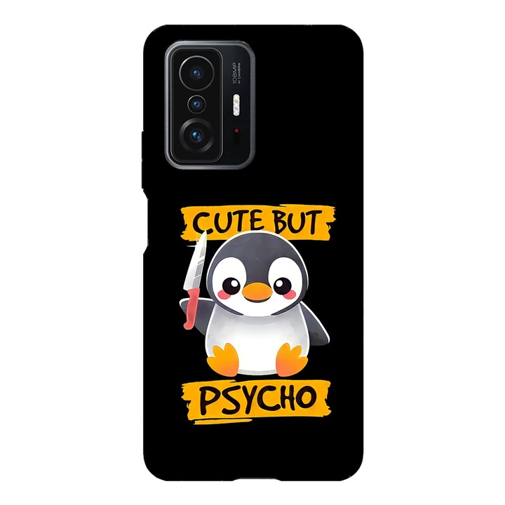 Husa telefon compatibila cu Xiaomi Redmi Note 14, Viceversa, model Cute but psycho, Silicon, TPU