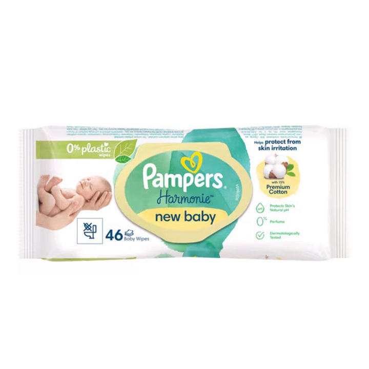Pachet 6 X Servetele umede Baby Pampers Harmonie New 46buc