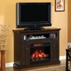 Semineu electric ClassicFlame Windsor de colt/perete, cu sunet, cu focar electric 23", Espresso