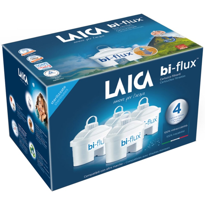 Laica Bi-Flux univerzális vízszűrőbetét, 4 db